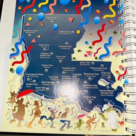 VTG Louisiana Festivals Cookbook Lou Ana Gardens Jambalaya Creole Crawfish - Picture 4 of 6